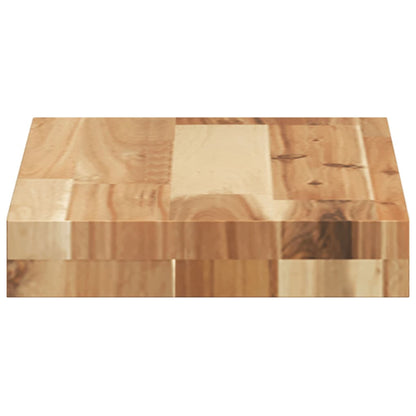 Mensole da Parete 2 pz 60x20x4 cm Legno Acacia Rifinito a Olio | homemem39