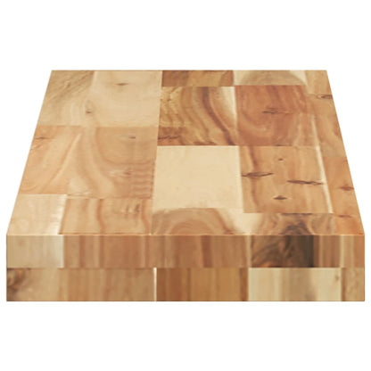 Mensole da Parete 2 pz 80x20x4 cm Legno Acacia Rifinito a Olio | homemem39