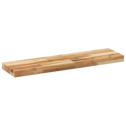 Mensole da Parete 2 pz 80x20x4 cm Legno Acacia Rifinito a Olio | homemem39