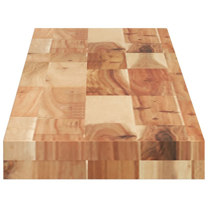 Mensole da Parete 2 pz 120x20x4 cm Legno Acacia Rifinito a Olio | homemem39