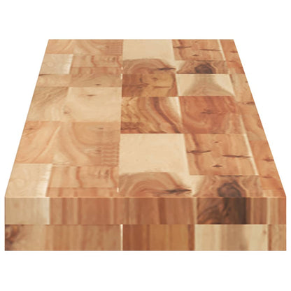 Mensole da Parete 2 pz 140x20x4 cm Legno Acacia Rifinito a Olio | homemem39