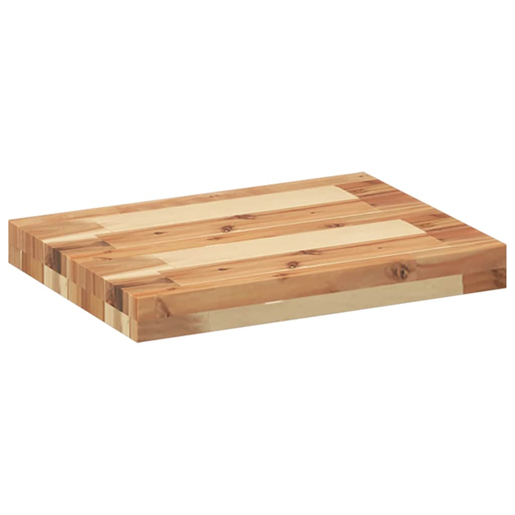 Mensole da Parete 3 pz 40x30x4 cm Legno Acacia Rifinito a Olio | homemem39