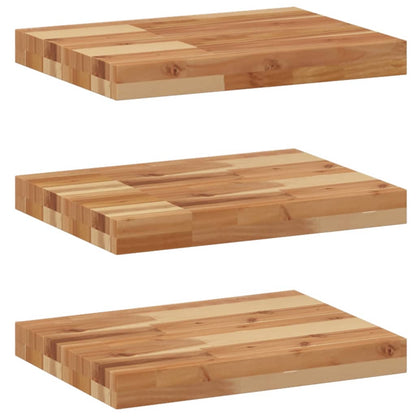 Mensole da Parete 3 pz 60x30x4 cm Legno Acacia Rifinito a Olio | homemem39