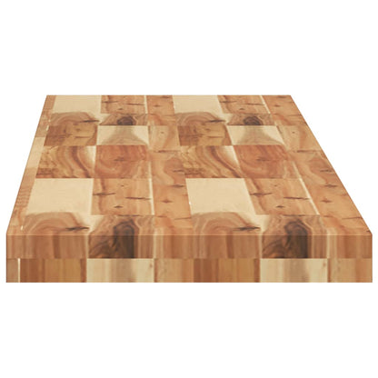 Mensole da Parete 4 pz 120x30x4 cm Legno Acacia Rifinito a Olio | homemem39