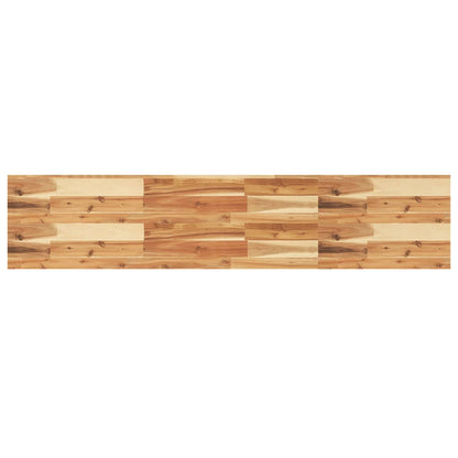 Mensole da Parete 2 pz 140x30x4 cm Legno Acacia Rifinito a Olio | homemem39