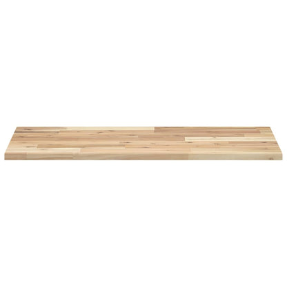 Piano da Bagno Non Trattato 80x40x2 cm Legno Massello di Acacia | homemem39