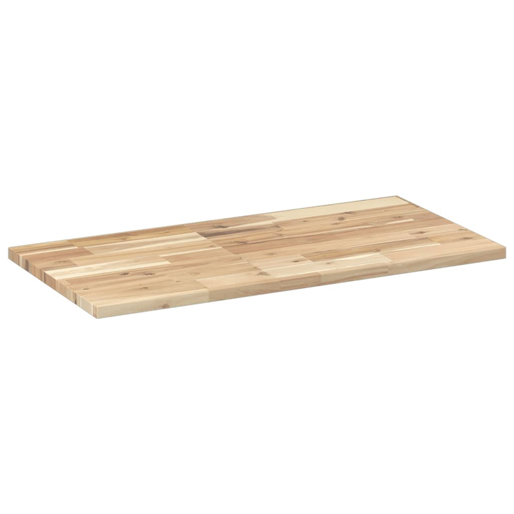 Piano da Bagno Non Trattato 80x40x2 cm Legno Massello di Acacia