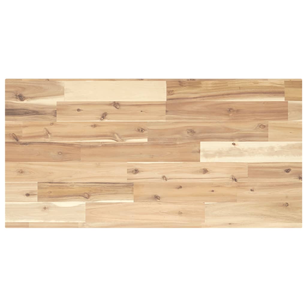Piano da Bagno Non Trattato 100x40x2cm Legno Massello di Acacia