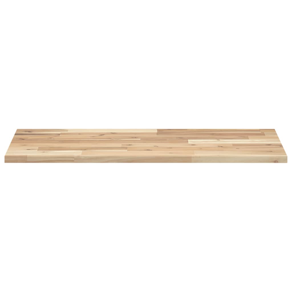 Piano da Bagno Non Trattato 100x40x2cm Legno Massello di Acacia