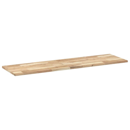 Piano da Bagno Non Trattato 120x40x2cm Legno Massello di Acacia