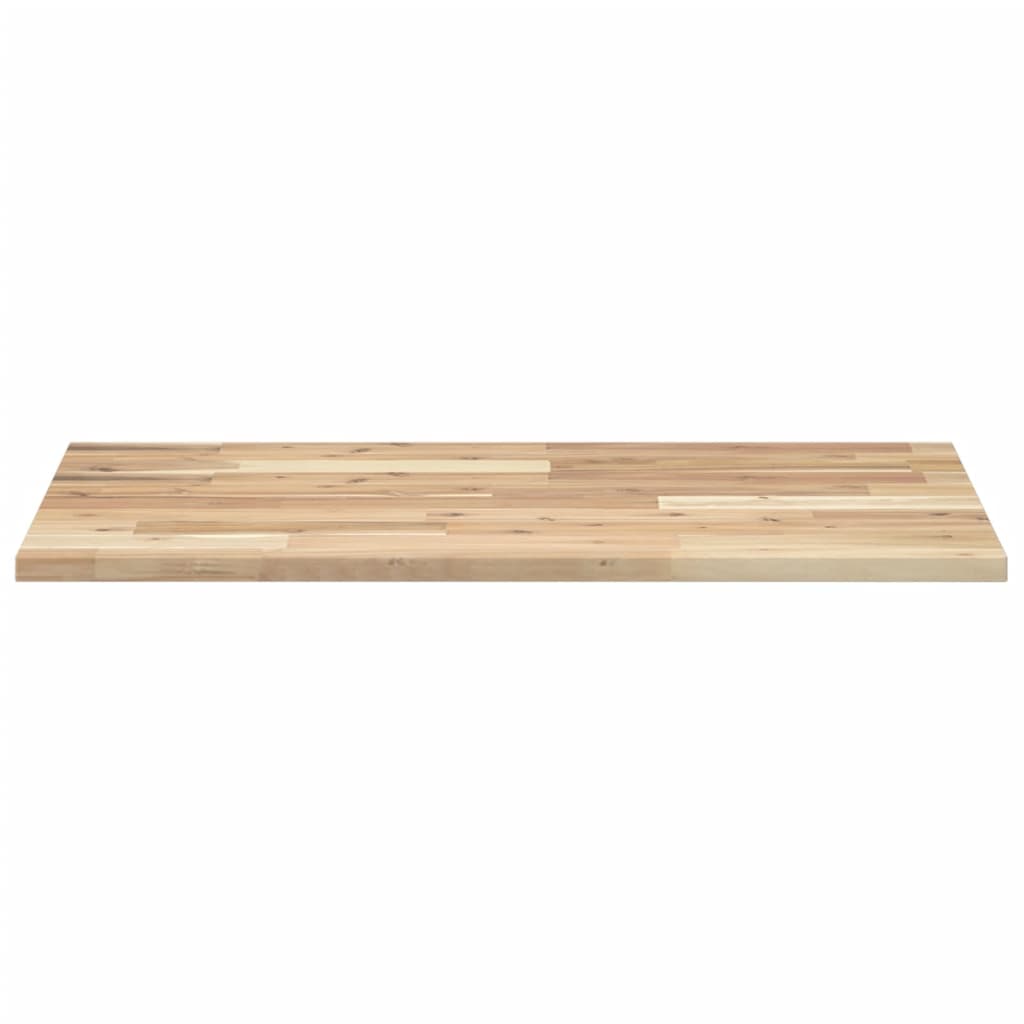 Piano da Bagno Non Trattato 80x50x2 cm Legno Massello di Acacia