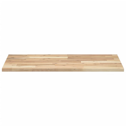 Piano da Bagno Non Trattato 80x50x2 cm Legno Massello di Acacia