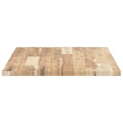 Piano da Bagno Non Trattato 80x50x2 cm Legno Massello di Acacia