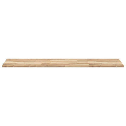 Piano da Bagno Non Trattato 140x50x2cm Legno Massello di Acacia