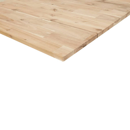 Piano da Bagno Non Trattato 140x50x2cm Legno Massello di Acacia