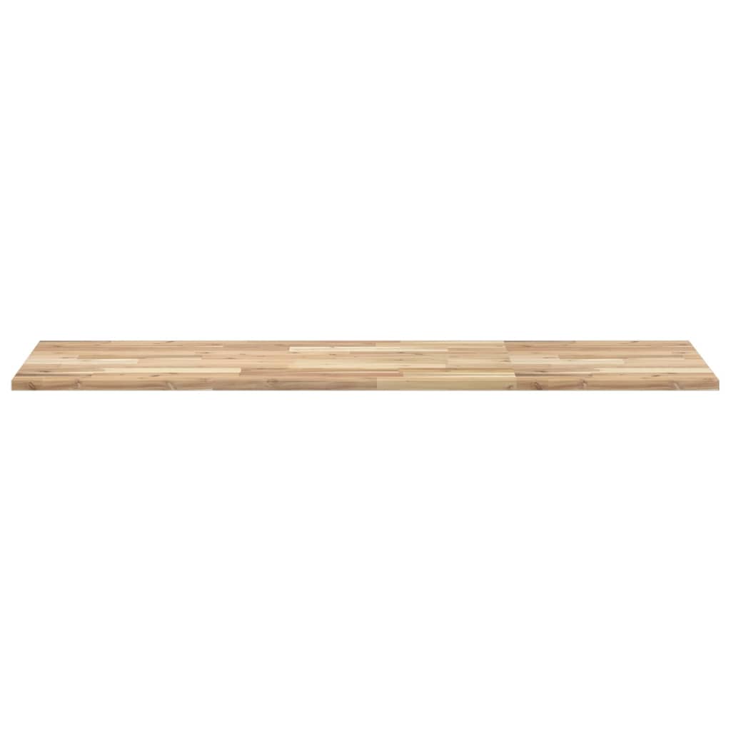 Piano da Bagno Non Trattato 160x50x2cm Legno Massello di Acacia
