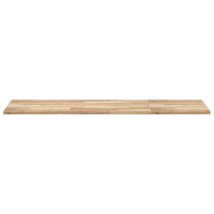 Piano da Bagno Non Trattato 160x50x2cm Legno Massello di Acacia