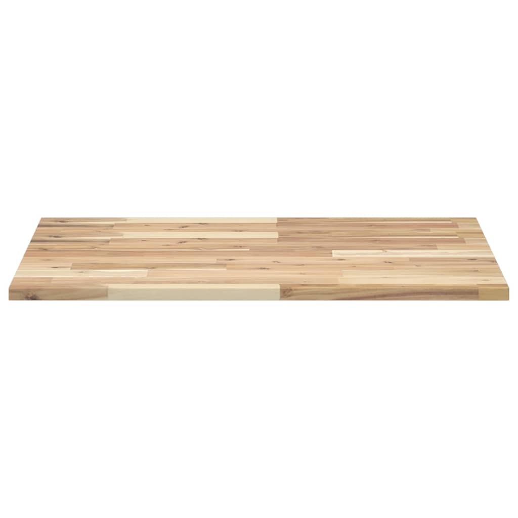 Piano da Bagno Non Trattato 80x60x2 cm Legno Massello di Acacia