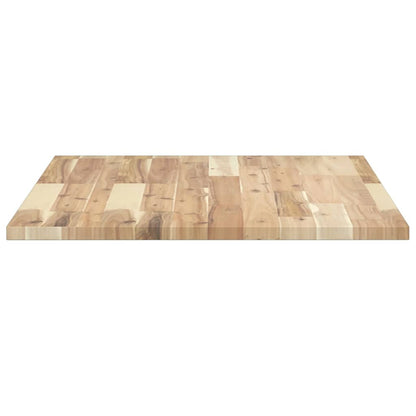 Piano da Bagno Non Trattato 80x60x2 cm Legno Massello di Acacia