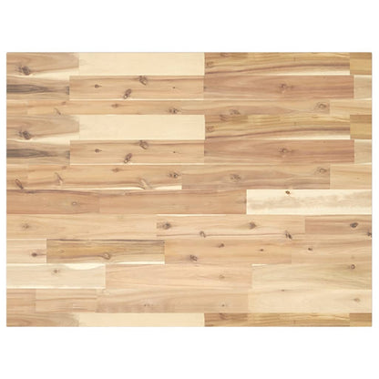 Piano da Bagno Non Trattato 100x60x2cm Legno Massello di Acacia