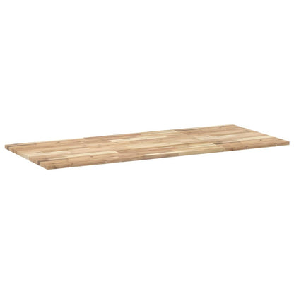 Piano da Bagno Non Trattato 120x60x2cm Legno Massello di Acacia | homemem39
