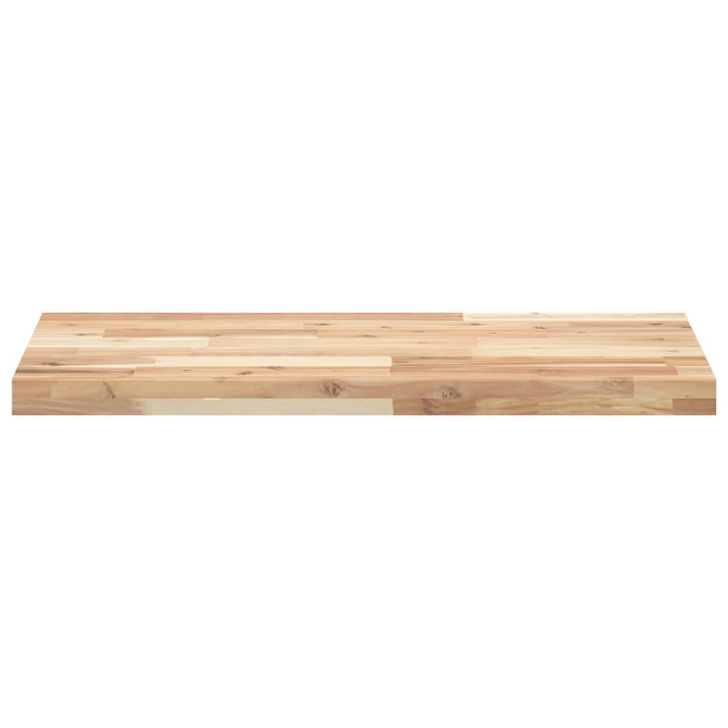 Piano da Bagno Non Trattato 100x40x4cm Legno Massello di Acacia