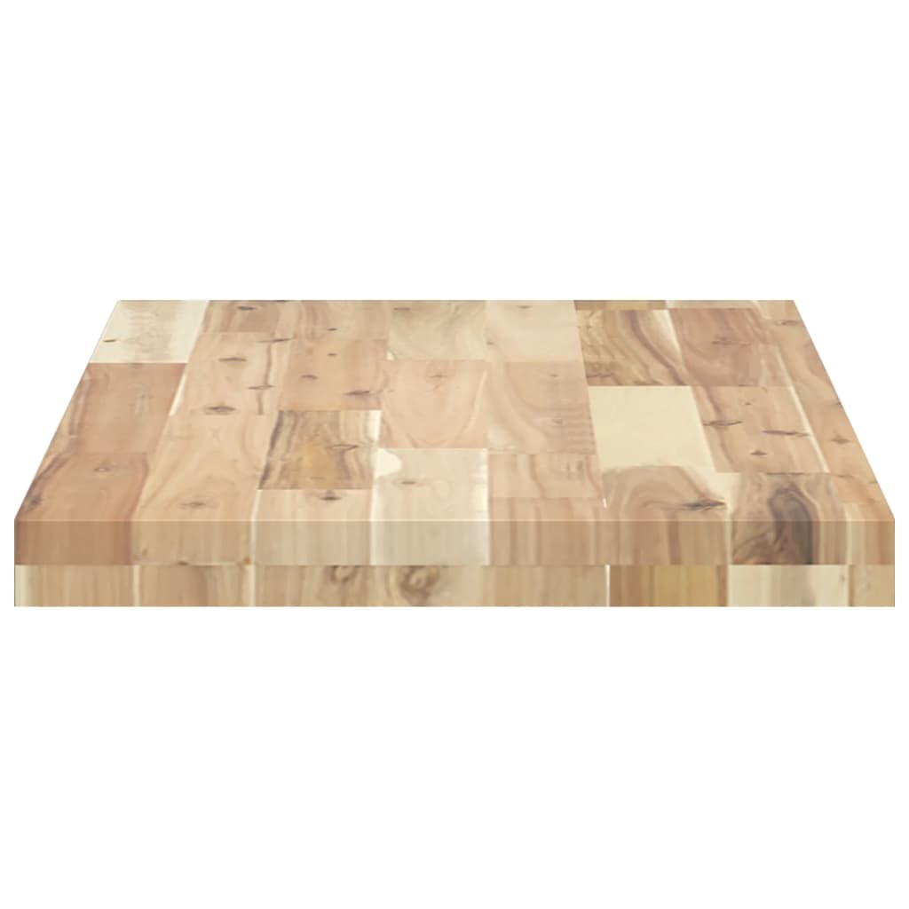 Piano da Bagno Non Trattato 100x40x4cm Legno Massello di Acacia