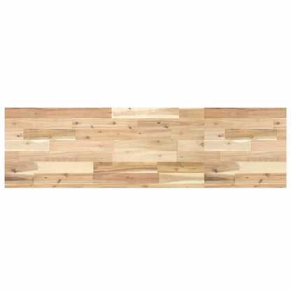 Piano da Bagno Non Trattato 140x40x4cm Legno Massello di Acacia