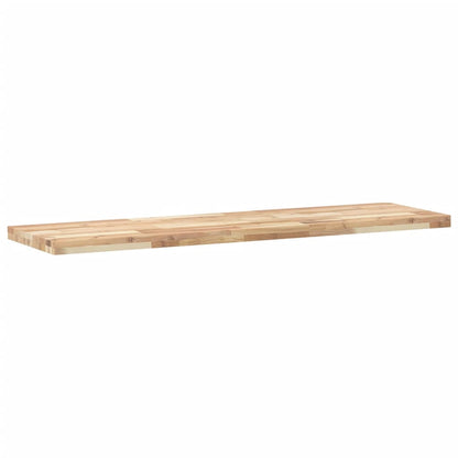 Piano da Bagno Non Trattato 140x40x4cm Legno Massello di Acacia