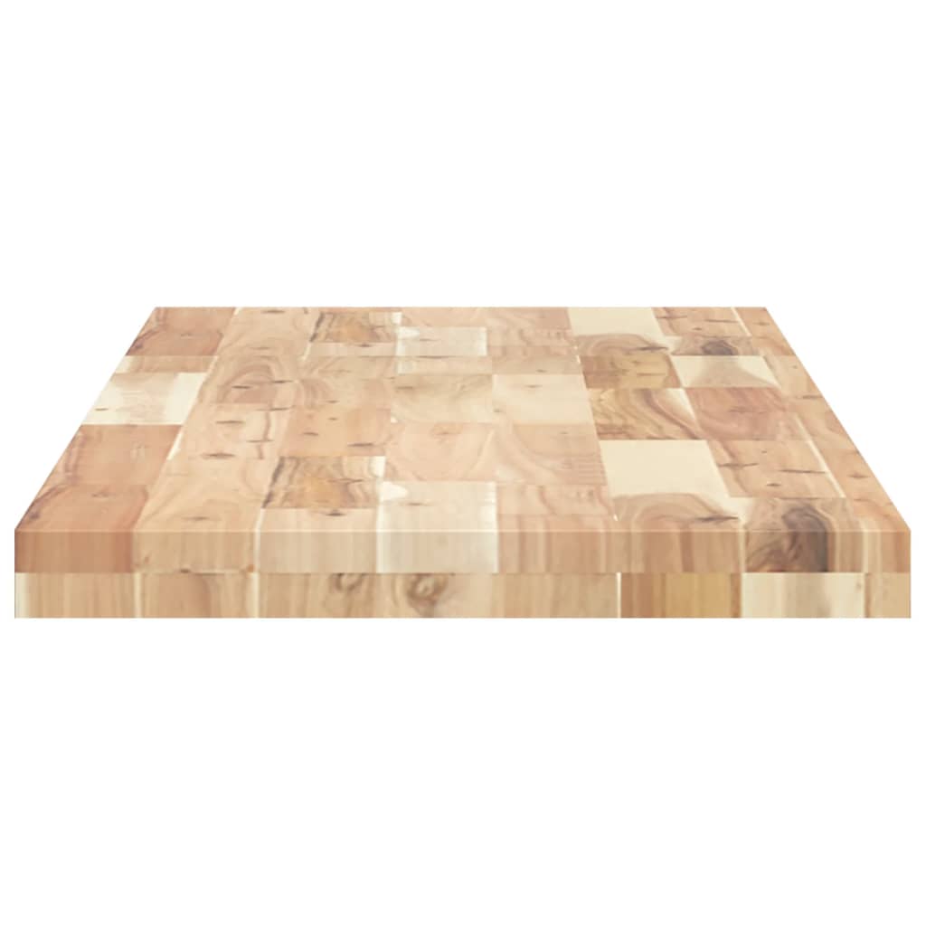Piano da Bagno Non Trattato 160x40x4cm Legno Massello di Acacia