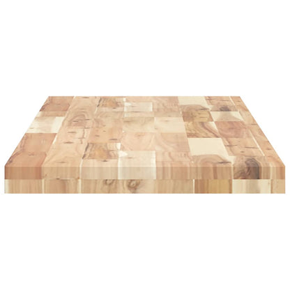Piano da Bagno Non Trattato 160x40x4cm Legno Massello di Acacia