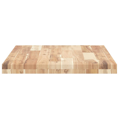 Piano da Bagno Non Trattato 80x50x4 cm Legno Massello di Acacia