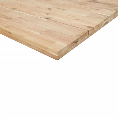 Piano da Bagno Non Trattato 160x50x4cm Legno Massello di Acacia