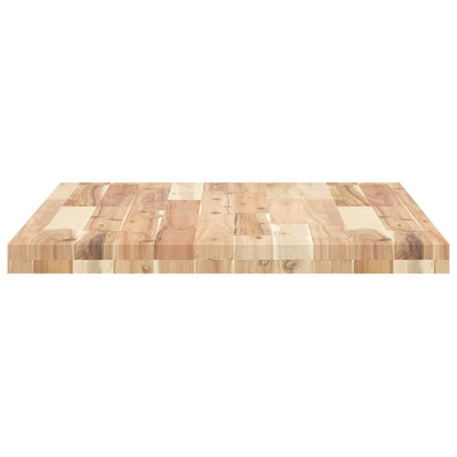 Piano da Bagno Non Trattato 100x60x4cm Legno Massello di Acacia