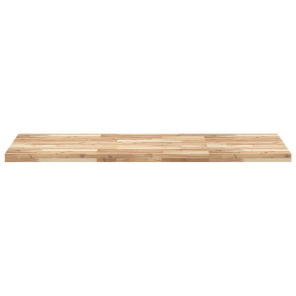 Piano da Bagno Non Trattato 140x60x4cm Legno Massello di Acacia