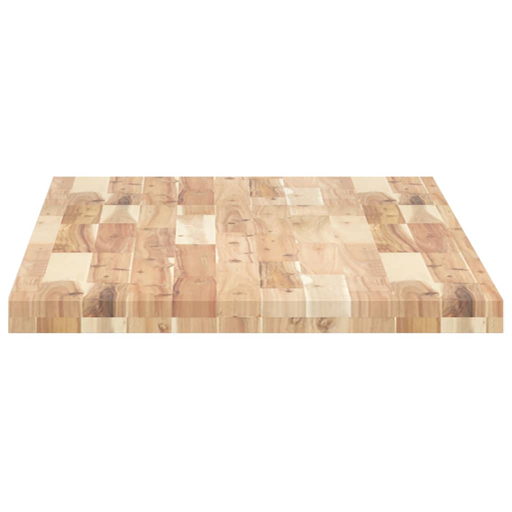 Piano da Bagno Non Trattato 140x60x4cm Legno Massello di Acacia