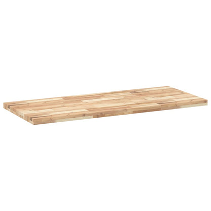 Piano da Bagno Non Trattato 140x60x4cm Legno Massello di Acacia