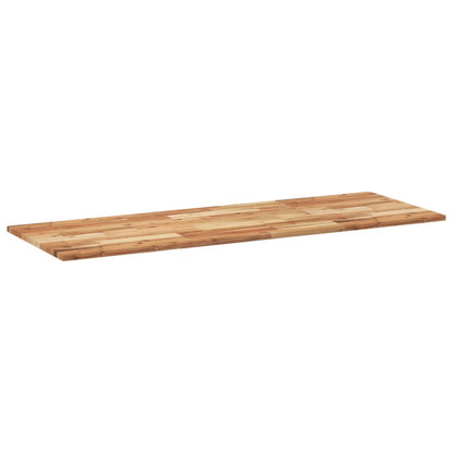 Piano da Bagno Finitura a Olio 160x50x2 cm in Legno di Acacia | homemem39