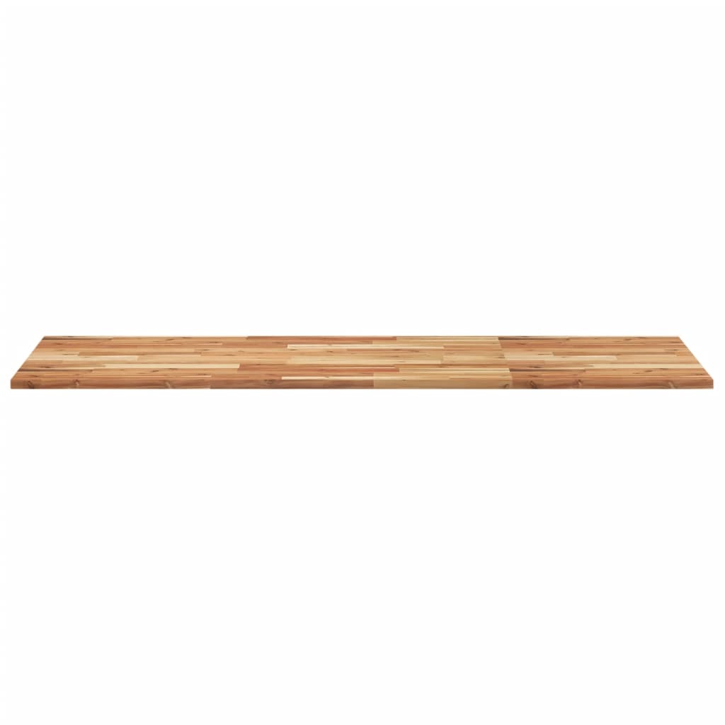 Piano da Bagno Finitura a Olio 120x60x2 cm in Legno di Acacia