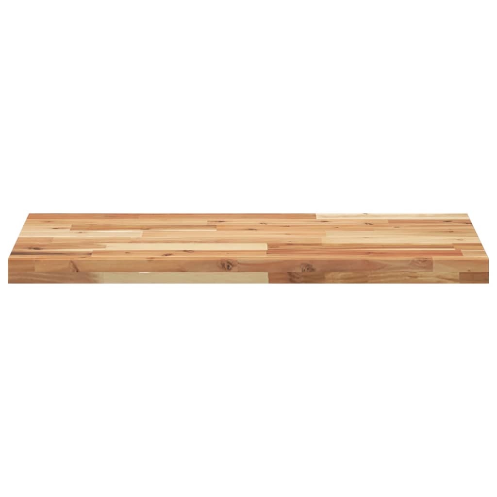 Piano da Bagno Finitura a Olio 120x40x4 cm in Legno di Acacia