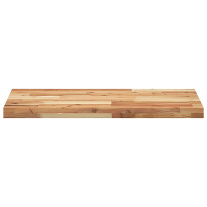 Piano da Bagno Finitura a Olio 120x40x4 cm in Legno di Acacia
