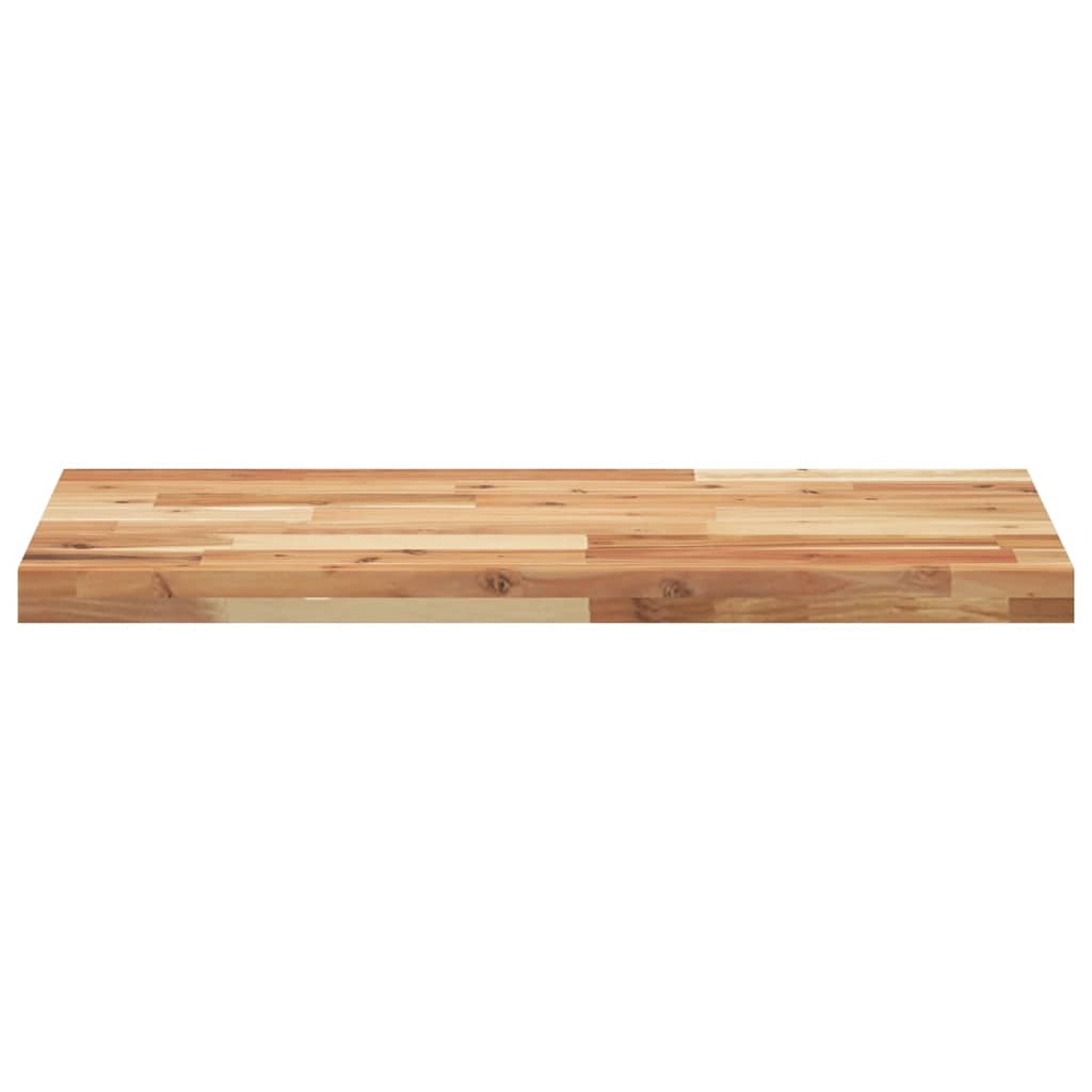 Piano da Bagno Finitura a Olio 160x40x4 cm in Legno di Acacia