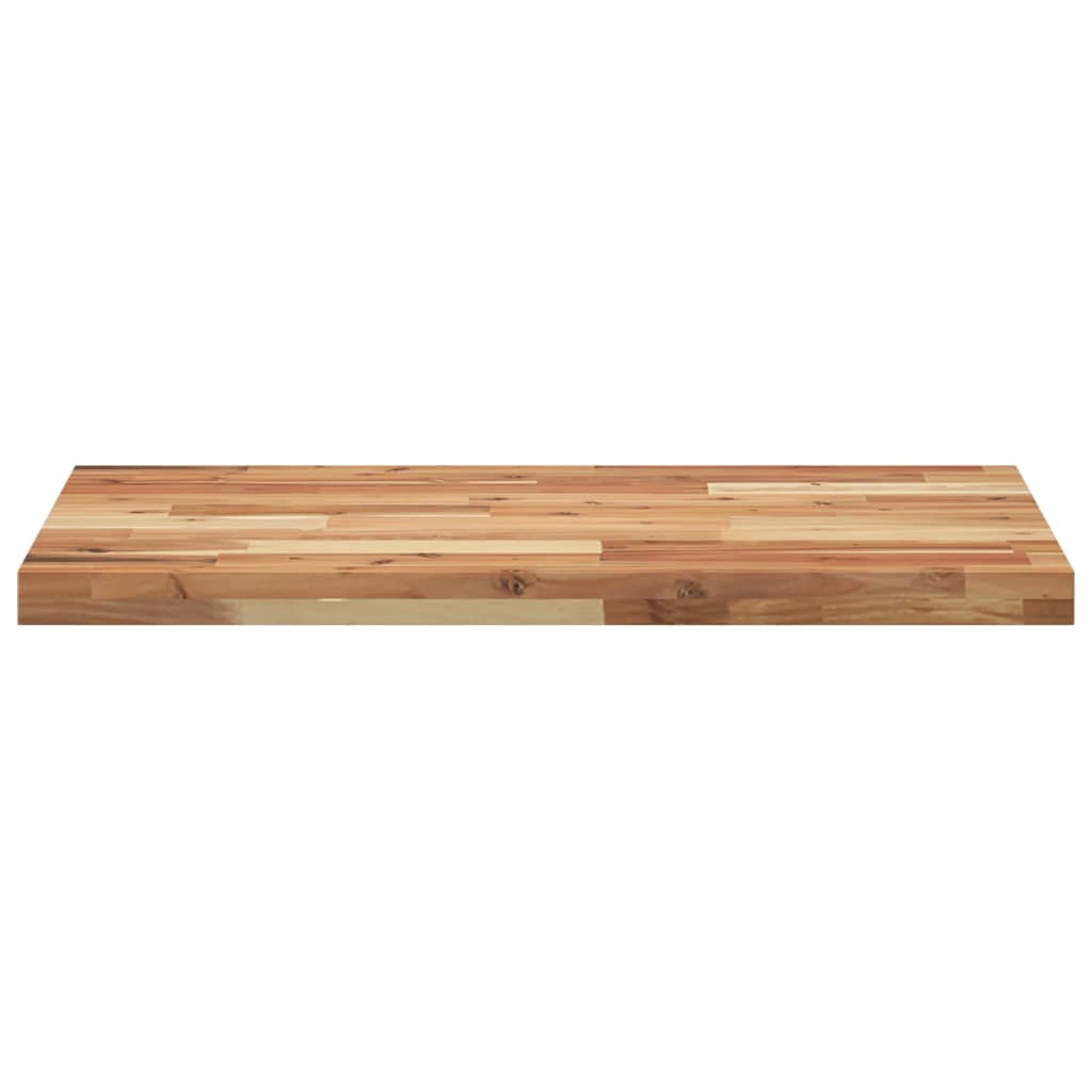 Piano da Bagno Finitura a Olio 160x50x4 cm in Legno di Acacia