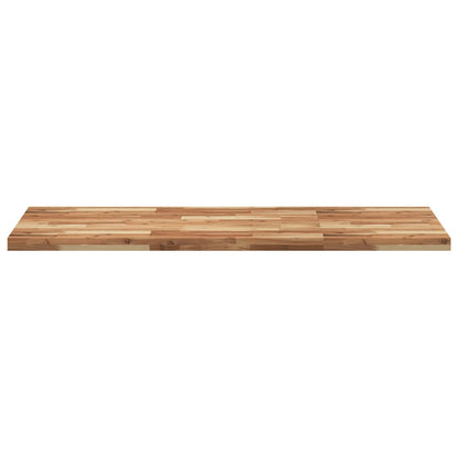 Piano da Bagno Finitura a Olio 140x60x4 cm in Legno di Acacia