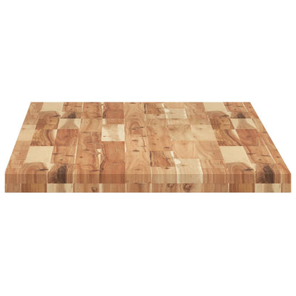 Piano da Bagno Finitura a Olio 140x60x4 cm in Legno di Acacia