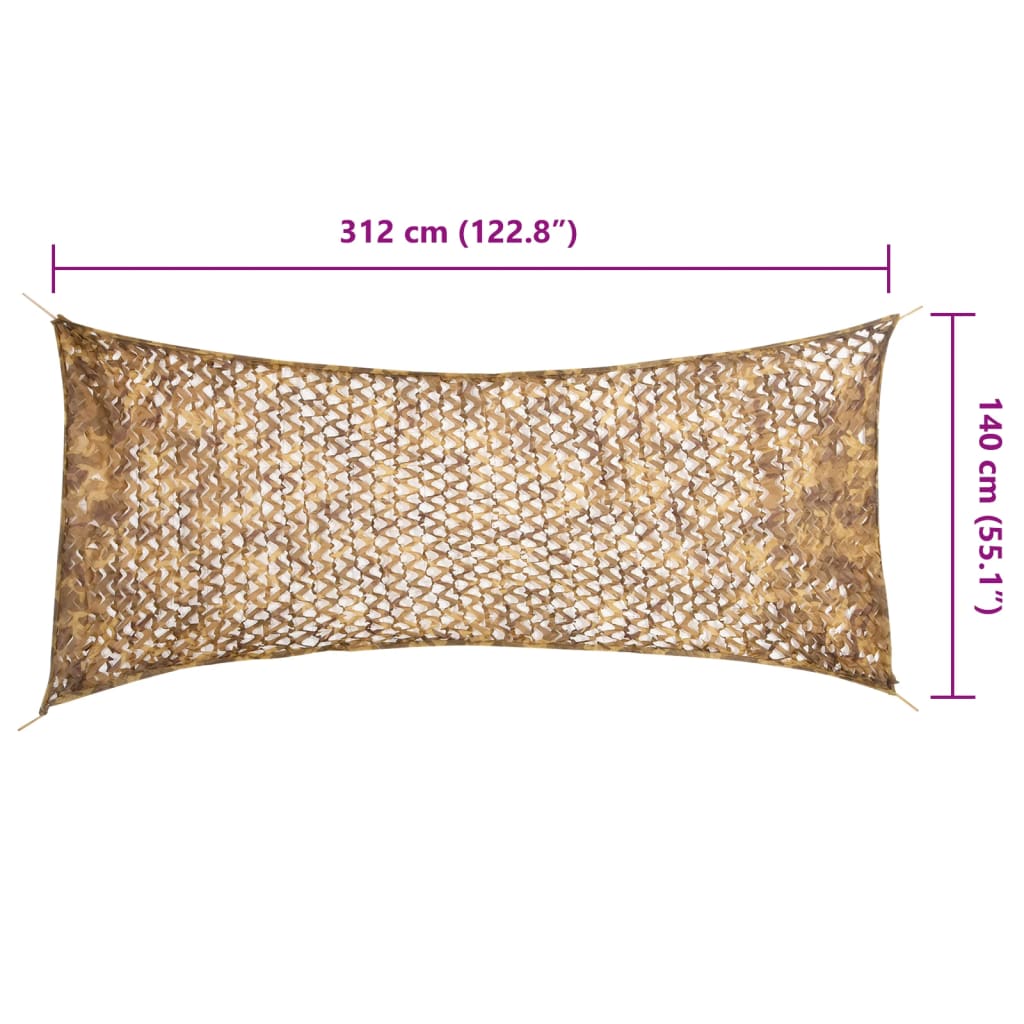 Rete Mimetica con Custodia di Conservazione 312x140 cm Sabbia | homemem39