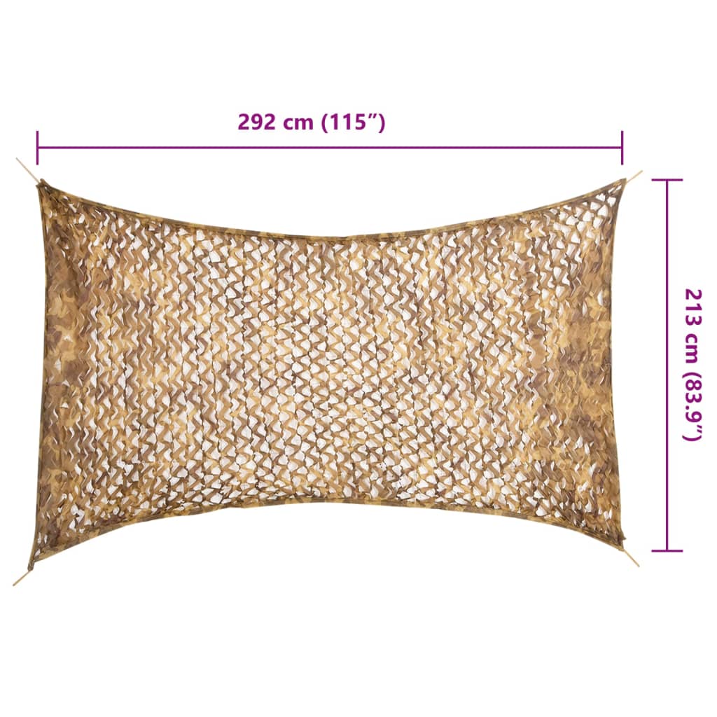 Rete Mimetica con Custodia di Conservazione 292x213 cm Sabbia | homemem39