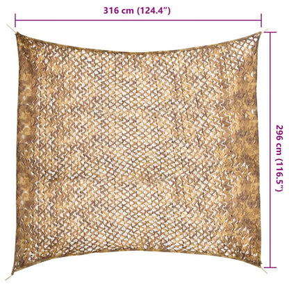 Rete Mimetica con Custodia di Conservazione 316x296 cm Sabbia | homemem39