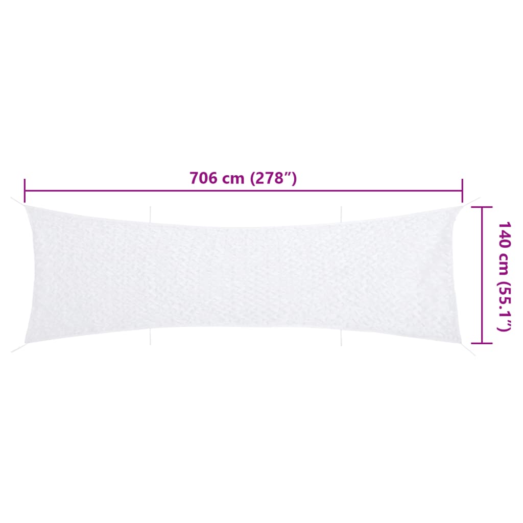 Rete Mimetica con Custodia di Conservazione 706x140 cm Bianca | homemem39