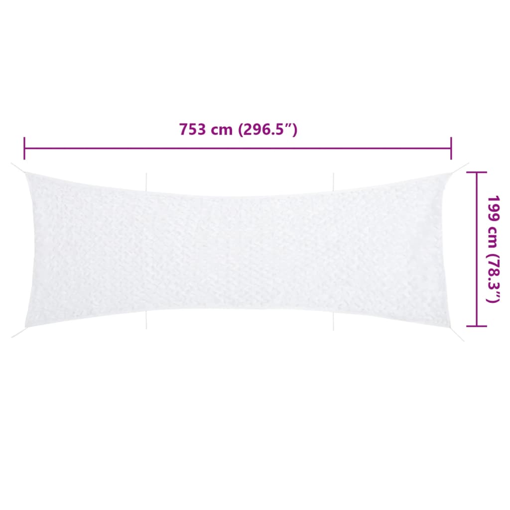 Rete Mimetica con Custodia di Conservazione 753x199 cm Bianca | homemem39